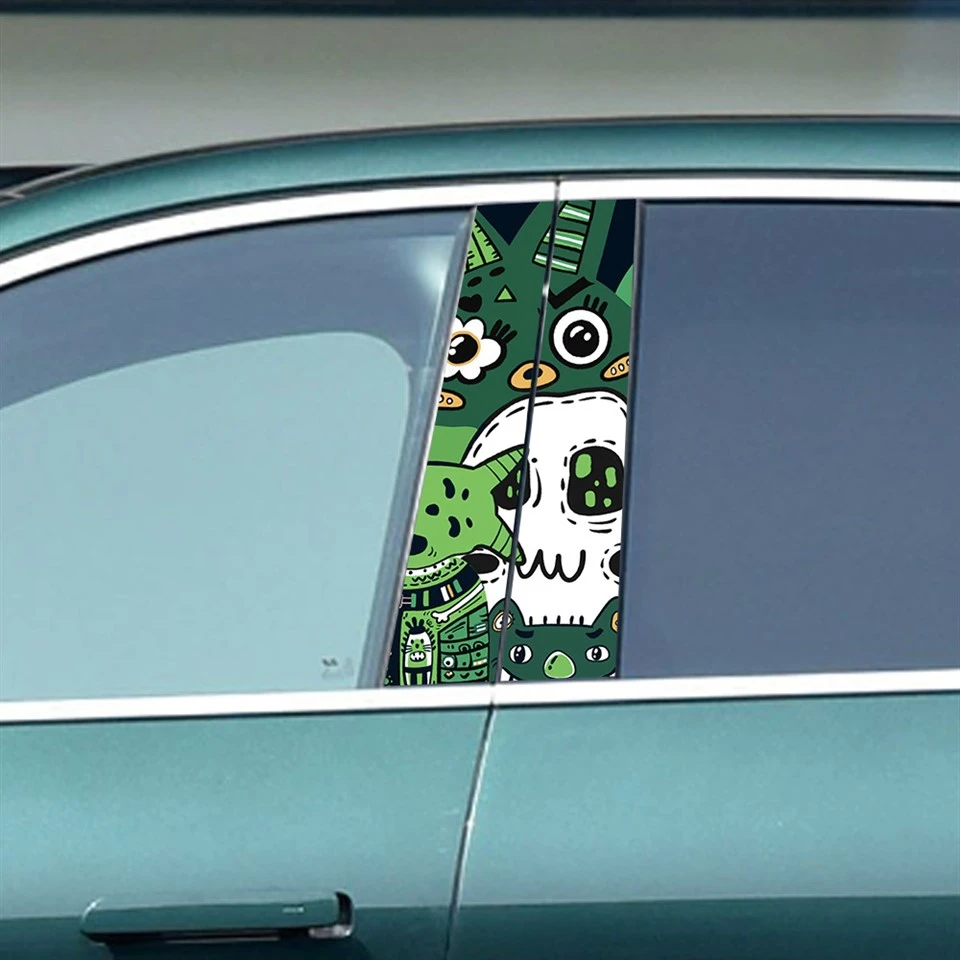 Adesivo de vinil para carro decoração pilar B