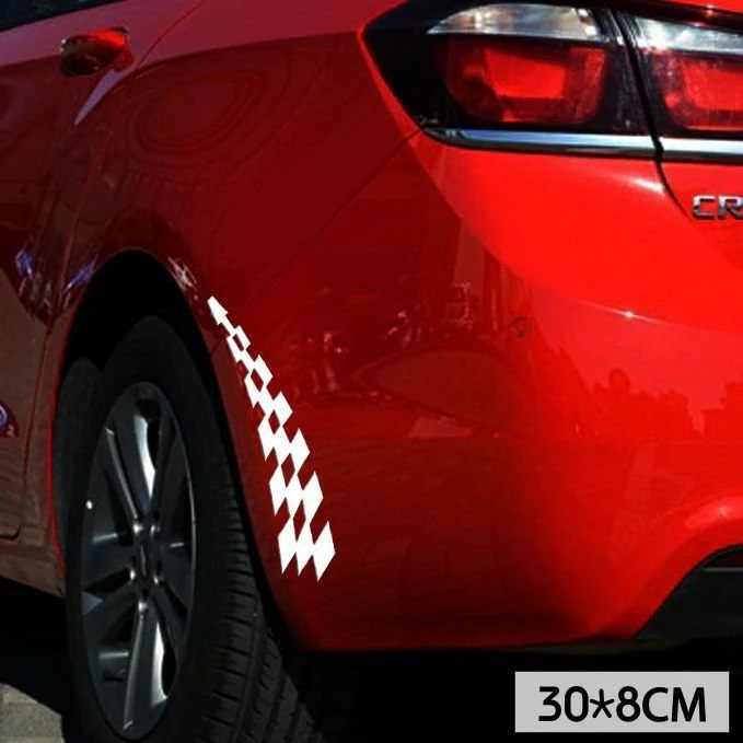 Adesivo de pára-choque de carro bandeira estilo F1