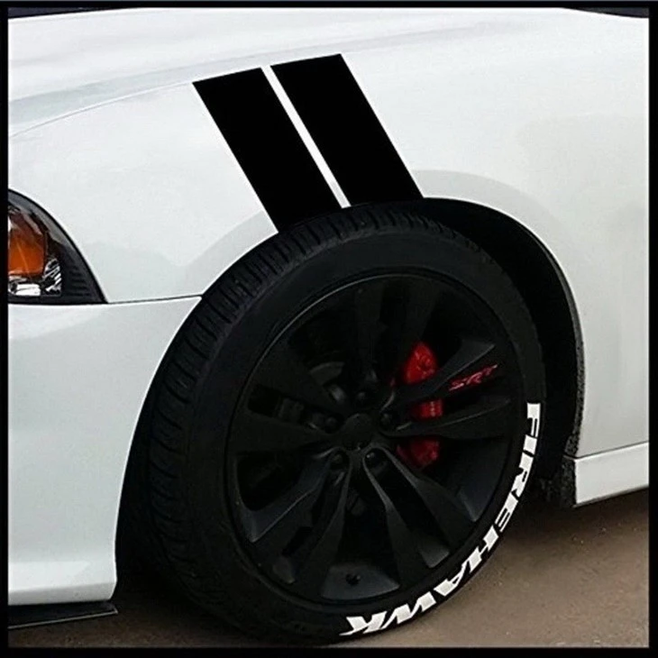 Car PVC Decal Stickers Logo Bumper Sticker Car Vinyl Body Stickers Stripe Style Pattern Custom Color And Size Transfer Sticker