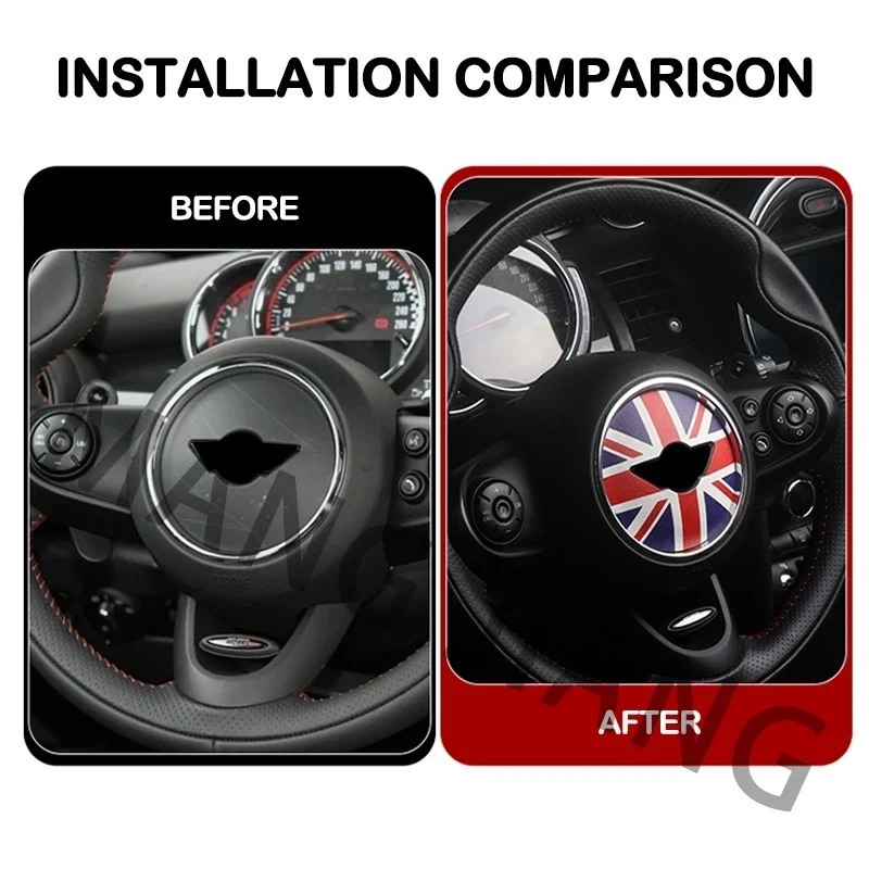 Adesivo do volante de carro para mini cooper