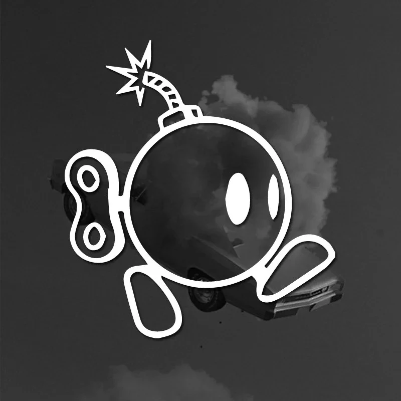 Bomber de desenho animado, adesivos fofos e engraçados