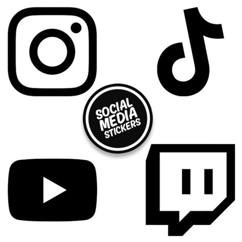 Your Social Media Die Cut Custom Decal