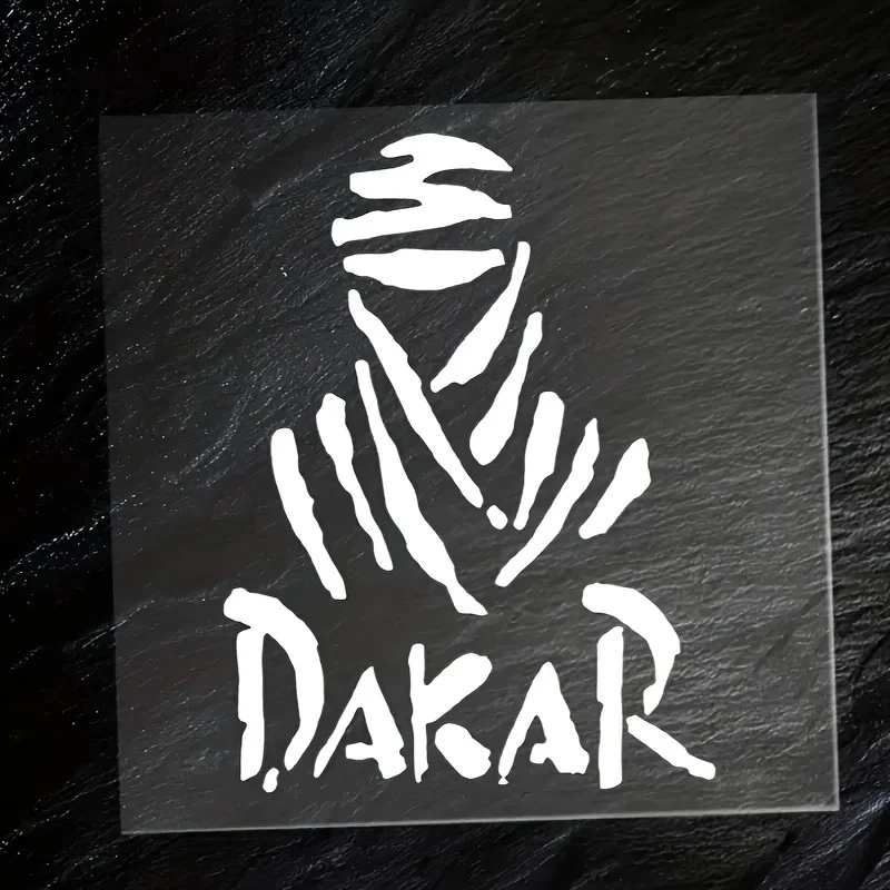 Decalque de vinil dakar para carro e motocicleta