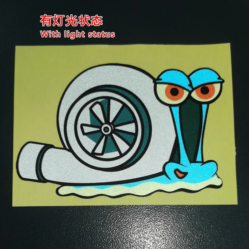 Vários adesivos de caracol turbo para carro