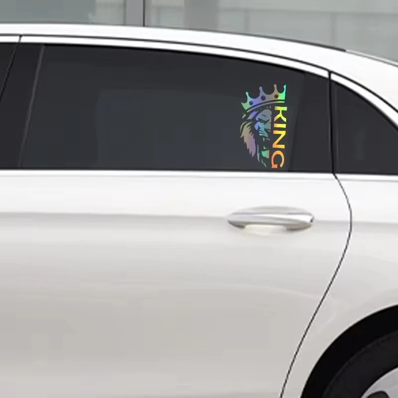 Adesivo de vinil Crown Lion King para carro