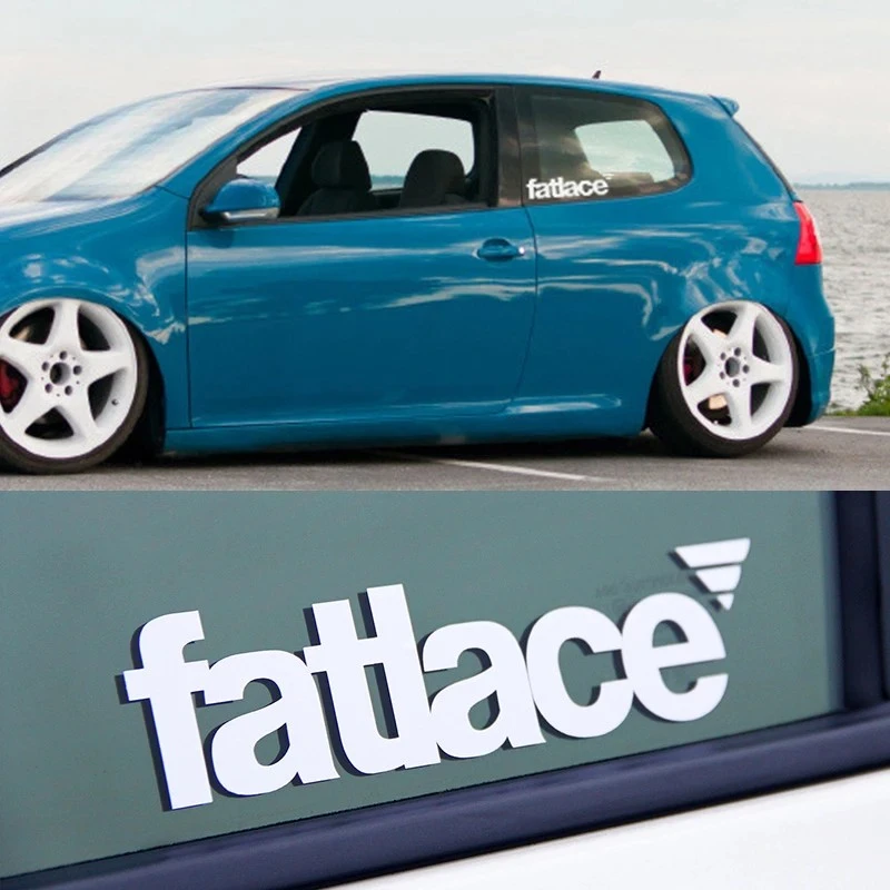Letra inglesa Fatlace Car adesivos para o corpo automático