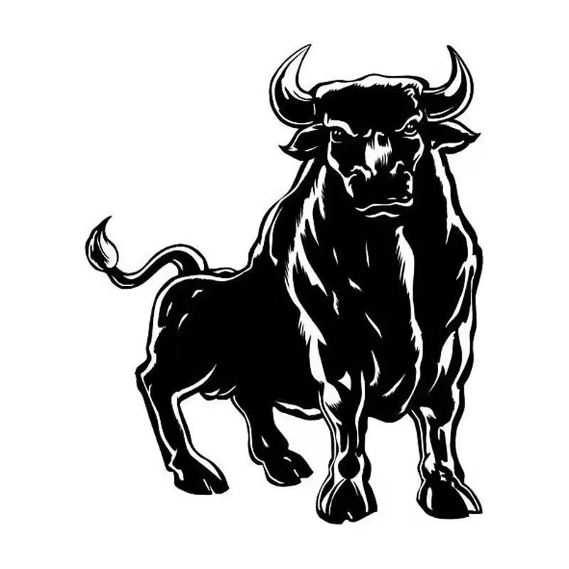 ET11394# Spanish Bull Mighty Styling Vinyl Cool Car Sticker