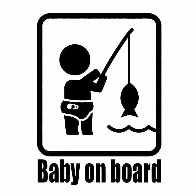 Etie Fun Personalized Baby Fishing adesivos