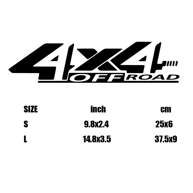 Jeep 4X4 Decal Sticker