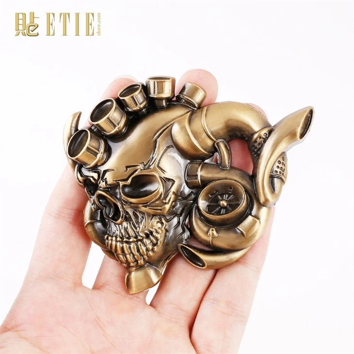 Turbo Skeleton ABS Emblem Golden Silver