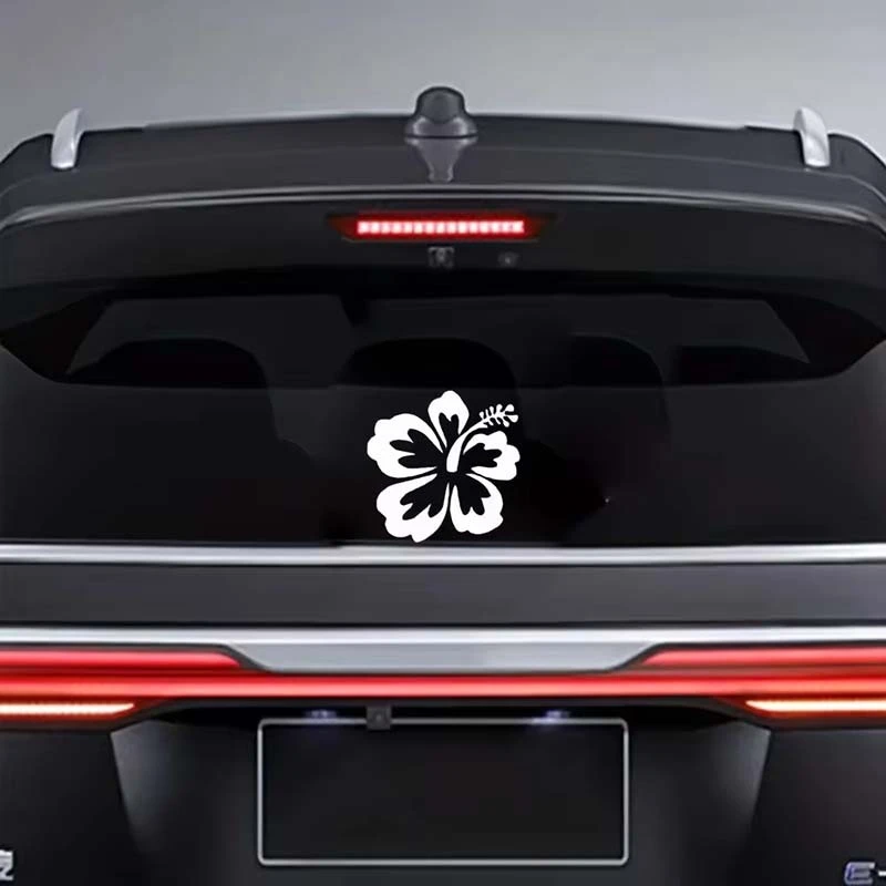 ET11360# Vibrant Hibiscus Flower S'ticker