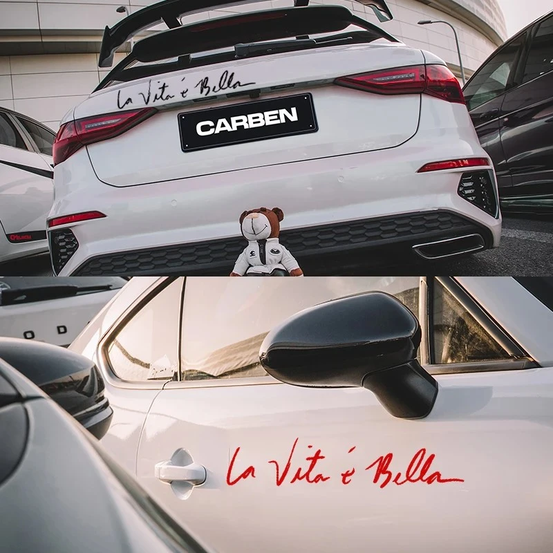 LA Vita e Bella Reffortive Car Stickers