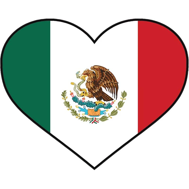 Adesivo decalque da bandeira do México