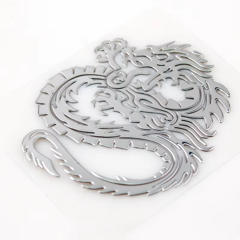 Decalques de dragão de logotipo de níquel