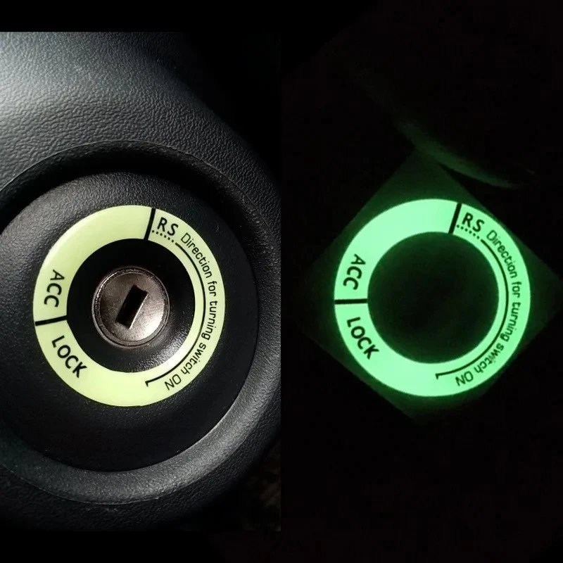 Night Luminous Ignition Ignition Key Ring Stickers