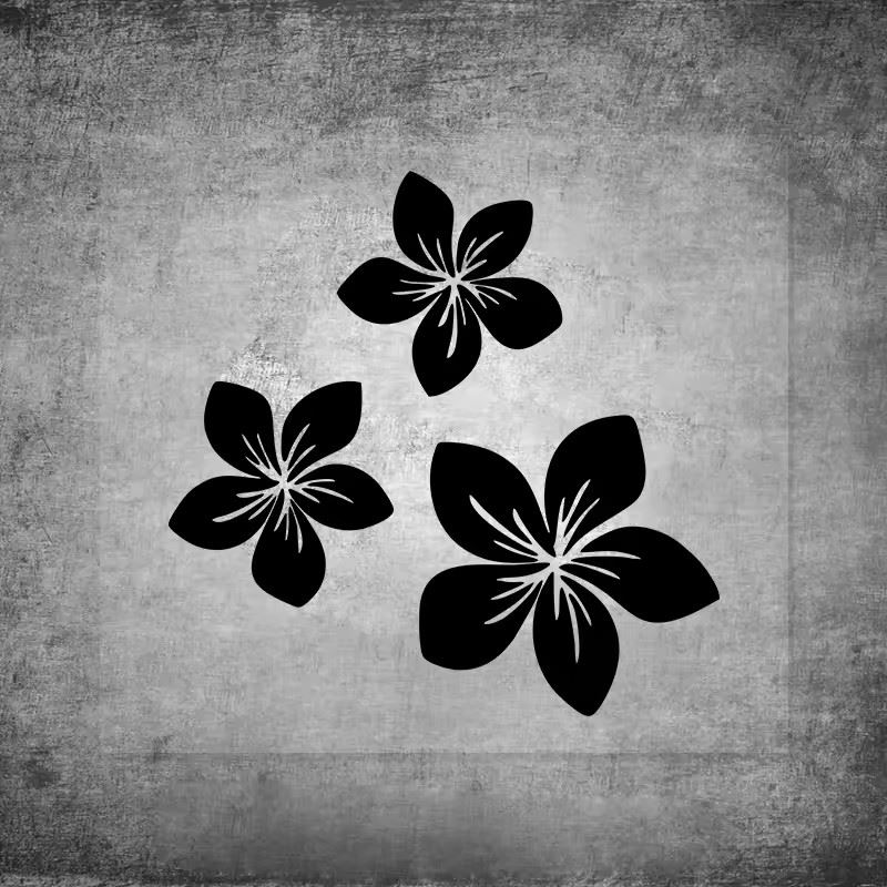 Pretty Flower Graphics Car Stickers