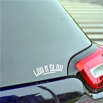 Adesivo para janela de carro baixo lento e alto