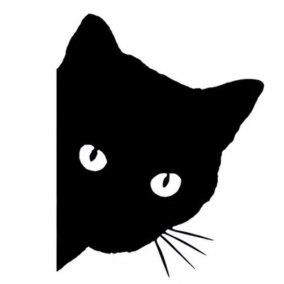 Adesivo decalque de carro estilo animal de estimação de gato