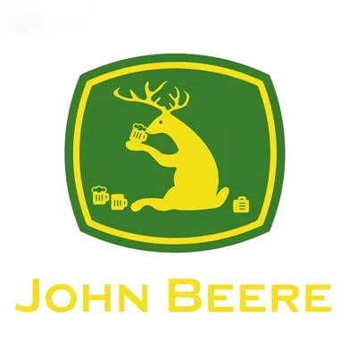 Adesivo engraçado com logotipo da marca John Beer