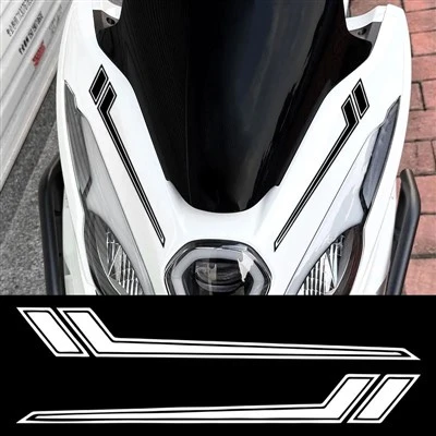 1 par de adesivos para motocicletas de tira lateral