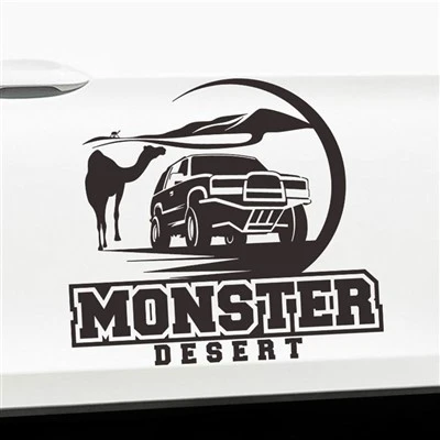 Adesivo decalque de carro estilo cruz deserto