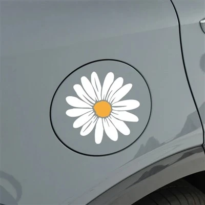 1pc Smiley Flower Motorcycle Sticker Decal