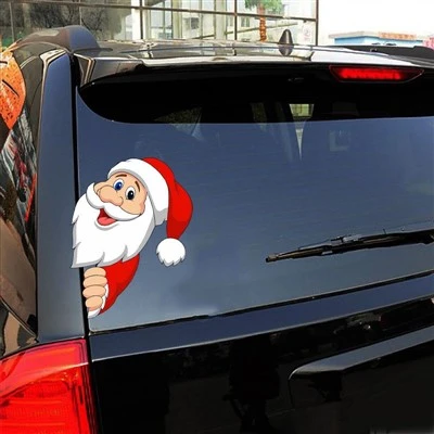 Adesivo de decoração de carro do Papai Noel para o dia de Natal