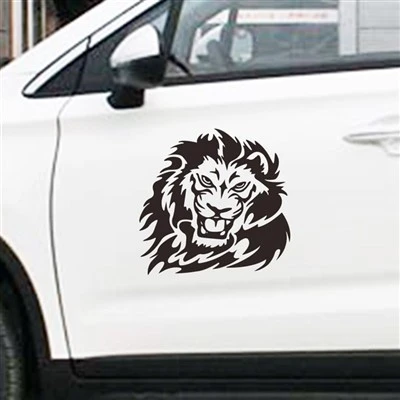 Adesivo de corpo de carro com logotipo de cabeça de leão