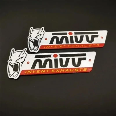 2pcs 3D Heat de alumínio - adesivo de motocicleta resistente