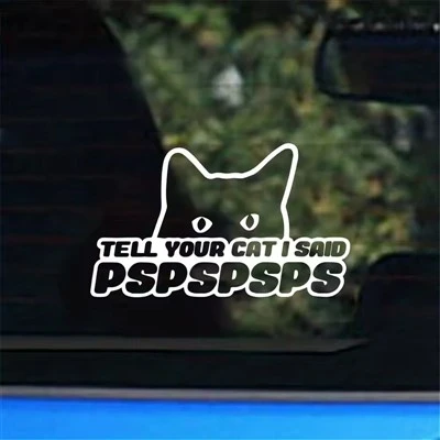 Diga ao seu gato adesivo para janela