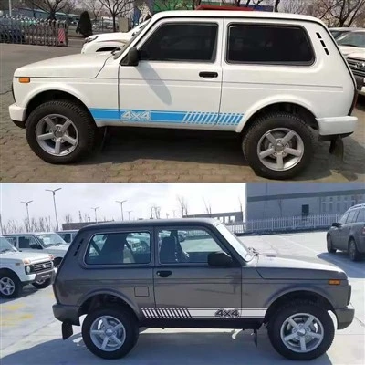 Vinil de adesivo de listras laterais longas do carro