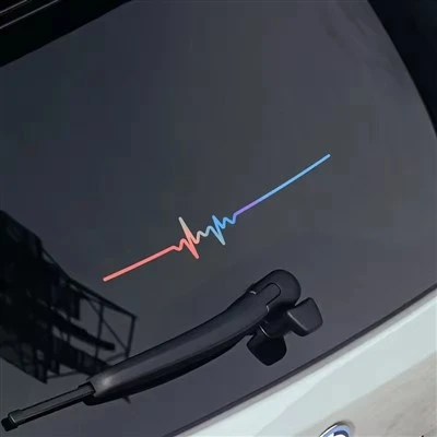 Adesivo de carro com tira de ECG