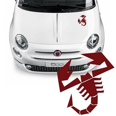 Decalque do logotipo de tatuagens corporais Abarth 500
