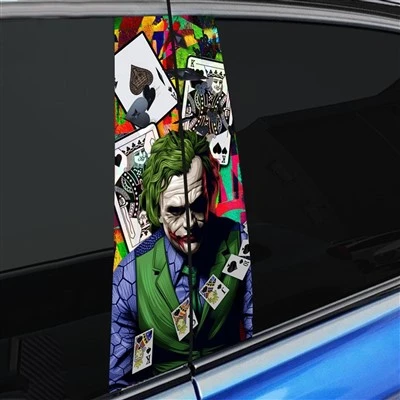 Adesivo de decalque do pilar B do carro padrão Joker