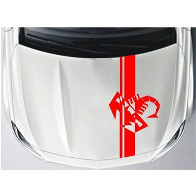 Decalque do logotipo do capô do motor Abarth 500