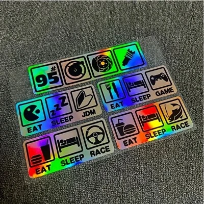 5PCS/Set JDM - Conjunto de adesivos de carro estilo
