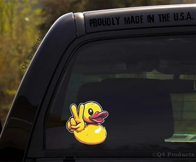 Adesivo de pato ondulado para Windows