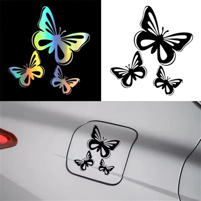 Adesivo de vinil borboleta para carro automático