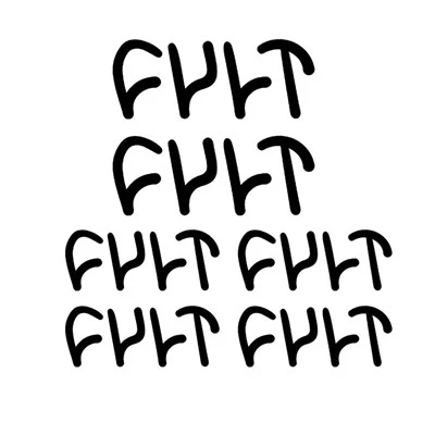 6pcs para o adesivo BMX Cult Decalque de vinil de bicicleta