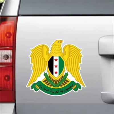 Adesivo com o emblema nacional da Síria