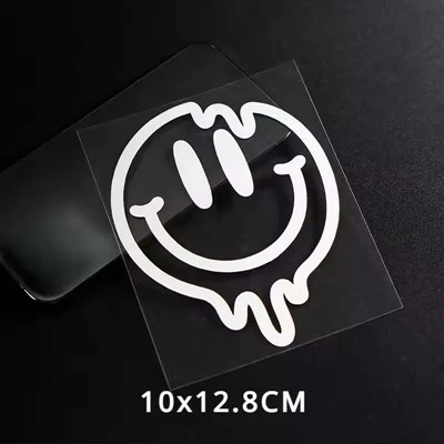 1pc Creative Smiling Face Motorcycle Stickers