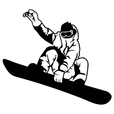 Adesivos impermeáveis ​​para decalques de carros de snowboard