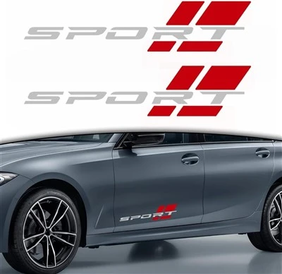 Adesivo esportivo de carro de vinil com 2 pacotes