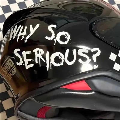 Por que adesivos de motocicleta tão sérios do Coringa