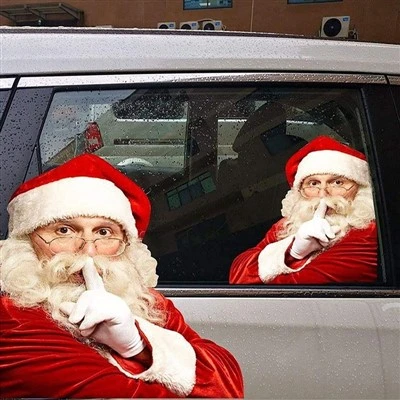 adesivo de Papai Noel para carroceria