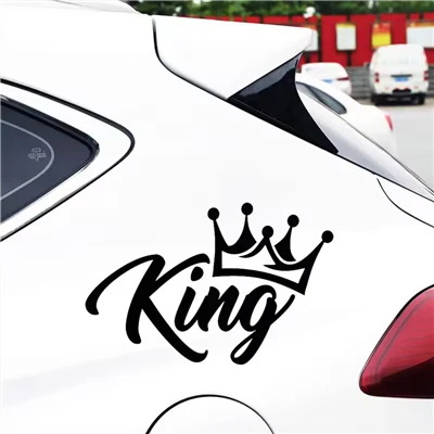 Adesivo de carro criativo KING