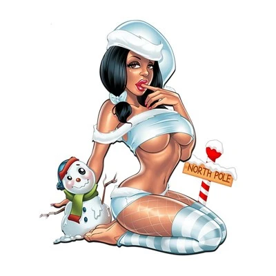 Adesivo de garota sexy de anime