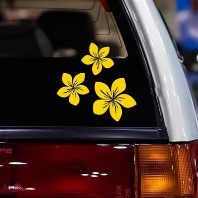 Decalque de flor de capacete de pára-choque automotivo