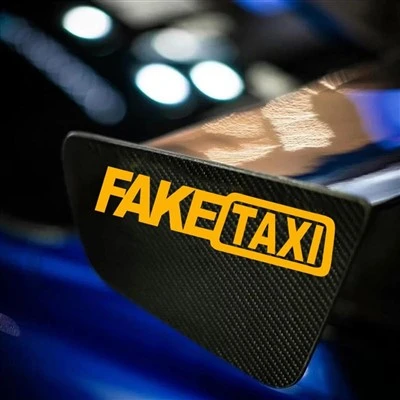 Letras falsas de decalque para janela de carro de táxi