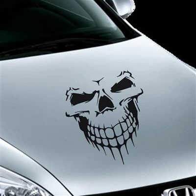 Decalque em tamanho personalizado estilo esqueleto de carro